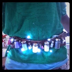 😱 Authentic gemstones rawhide pixie belt